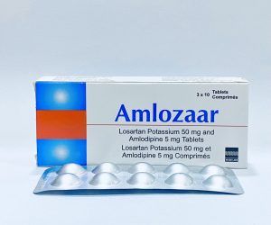 Amlozaar Amlodipin Losartan 5mg/50mg By 10 Tablet Strip