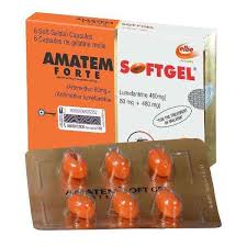 Amatem Softgel Artemether lumafentrine 80/480mg Hospital pack By 6 Tablet Strip