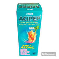 Acipep Antacid Suspension With Anti Riflux Action By 200mls Bottle