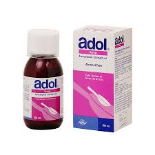 ADOL paracetamol 120mg/5ml (Alcohol Free) Syrup By100ml Bottle